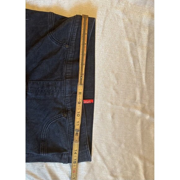 Spanx Women's Size Large Vintage Black Distressed‎ Ankle Skinny Jegging Jeans - Picture 6 of 7